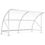 WSM Fahrradüberdachung Bamberg B 1/04 bogenförmiges Überdachungssystem für Fahrräder und E-Bikes