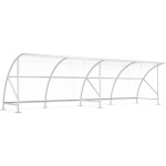 WSM Fahrradüberdachung Bamberg B 1/08 bogenförmiges Überdachungssystem für Fahrräder und E-Bikes