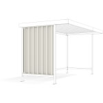 WSM Seitenwand für Modell Leipzig L10/L12/L14/L15 blickdichtes Profilblech mit umlaufenden Rohrrahmen