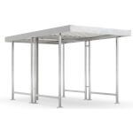 WSM Überdachung Modell Leipzig L40 vielseitig erweiterbares Überdachungssystem mit Flachdach