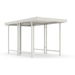 WSM Überdachung Modell Leipzig L40 vielseitig erweiterbares Überdachungssystem mit Flachdach