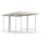 WSM Überdachung Modell Leipzig L42 vielseitig erweiterbares Überdachungssystem mit Flachdach