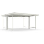 WSM Überdachung Modell Leipzig L44 vielseitig erweiterbares Überdachungssystem mit Flachdach