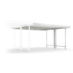 WSM Überdachung Modell Leipzig L45 Anbaueinheit vielseitig erweiterbares Überdachungssystem mit Flachdach