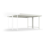 WSM Überdachung Modell Leipzig L45 Anbaueinheit vielseitig erweiterbares Überdachungssystem mit Flachdach