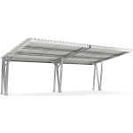 WSM Carport Modell EcoCover Grund- u. Anbaueinheit Stellplatzüberdachung mit Pultdach Konstruktion