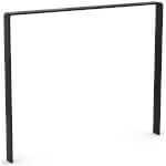 WSM Fahrrad-Anlehnbügel 9610 Black Edition Flachstahlbügel zum Einbetonieren