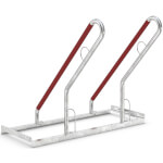 WSM Fahrradständer mit Anlehnbügel 0502 XBF 2 Einstellplätze mit einseitiger Radeinstellung