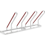 WSM Fahrradständer mit Anlehnbügel 0504 XBF 4 Einstellplätze mit einseitiger Radeinstellung