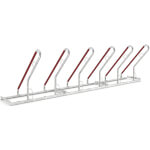 WSM Fahrradständer mit Anlehnbügel 0506 XBF 6 Einstellplätze mit einseitiger Radeinstellung