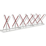 WSM Fahrradständer mit Anlehnbügel 0522 XBF 12 Einstellplätze mit zweiseitiger Radeinstellung