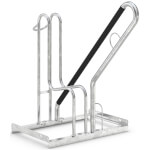 WSM Fahrradständer mit Anlehnbügel 4801 XXBF Low 1 Einstellplatz mit einseitiger Radeinstellung und Anschlagschutz schwarz