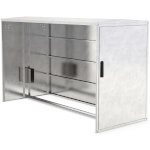 WSM Anbausatz BikeBox 1 Basic verzinkt 1 Einstellplatz mit Einstellschiene und Einhebelgriffzylinderschloss