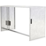 WSM Anbausatz BikeBox 1 Basic verzinkt ohne Seitenwände 1 Einstellplatz mit Einstellschiene und Einhebelgriffzylinderschloss