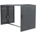 WSM Anbausatz für BikeBox 1 XL ohne Seitenwand 1 Einstellplatz mit Einstellschiene und Einhebelgriffzylinderschloss