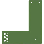 wolk Türwächter Montageplatte L Winkel für Glas- und Rahmentüren