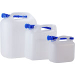 Hünersdorff Wasser Kanister Eco aus bruchsicherem HDPE mit chemischer Beständigkeit