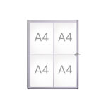 Maul Schaukasten extraslim, 4 x A4 Format für 4 x DIN A4 Blätter
