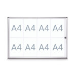 Maul Schaukasten extraslim, 8 x A4 Format für 8 x DIN A4 Blätter