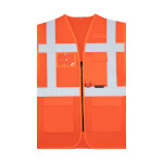 Korntex Mesh Multifunktionsweste Larisa mit Quer- und Längstreflexstreifen und zwei Klettverschlüssen