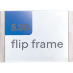 Flip Frame Türschild mit magnetischer Abdeckung für den schnellen Einlagewechsel