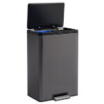 Rubbermaid Tretabfalleimer Elite hochwertiger Edelstahl-Abfalleimer mit Softclose und Beutelhalter