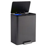 Rubbermaid Tretabfalleimer Elite hochwertiger Edelstahl-Abfalleimer mit Softclose und Beutelhalter