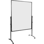Legamaster Premium Plus mobile Trennwand mit Whiteboard Tafelrahmen aus matt anthrazitem Aluminium
