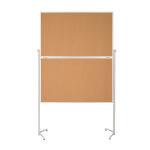 magnetoplan Design Kork Moderationstafel evolution plus klappbar hochwertiger Rahmen aus eloxiertem Aluminium