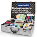 magnetoplan Moderatorenkoffer inklusive Zubehör, 470 x 340 x 165 mm Komplettausstattung mit 3000 Einzelteilen