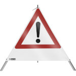 SafetyMarking Warnpyramide mit Symbol Ausrufezeichen Faltsignal ohne Text