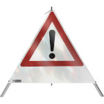 SafetyMarking Warnpyramide mit Symbol Ausrufezeichen Faltsignal ohne Text