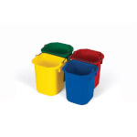 Rubbermaid Reinigungseimer 4er-Set 4,7 Liter für Renigungswagen farbcodiert (blau, rot, gelb, grün)