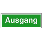 Fluchtweg - Zusatzschild- langnachleuchtend Ausgang