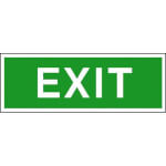 Fluchtweg - Zusatzschild- langnachleuchtend Exit
