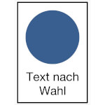 Gebots-Kombischild mit einem Gebotsschild (d = 20,0 cm)