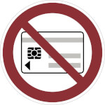 Verbotsschild Keine magnetischen oder elektronischen Datenträger