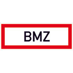 Hinweisschild für die Feuerwehr BMZ