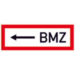 Hinweisschild für die Feuerwehr <---- BMZ