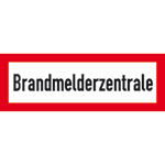 Hinweisschild für die Feuerwehr Brandmelderzentrale