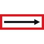 Hinweisschild für die Feuerwehr ----> (Richtungspfeil)