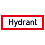 Hinweisschild für die Feuerwehr Hydrant