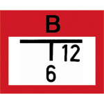 Hinweisschild für die Feuerwehr Hinweischild auf einen Löschbrunnen