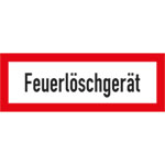 Hinweisschild für den Brandschutz Feuerlöschgerät