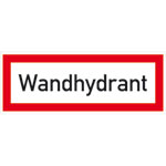 Hinweisschild für die Feuerwehr Wandhydrant