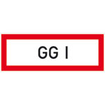 Hinweisschild für die Feuerwehr GG I