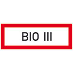 Hinweisschild für die Feuerwehr BIO III