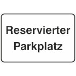 Parkplatzkennzeichnung / Hinweisschild