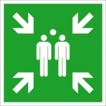 Fluchtwegschild Sammelstelle