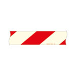 SafetyMarking -  Warnmarkierungsstreifen rechtsweisend, rot/langnachleuchtend
